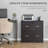 2-Drawer Lockable File Cabinet with Hanging Bar for Home Office Storage