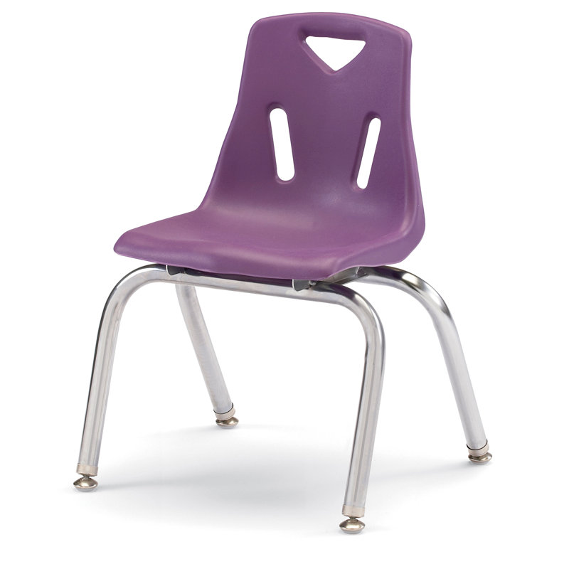 Chaise empilable Berries®, Plaqué chrome, Mauve, 14 po
