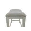Élégant tabouret de comptoir blanc de 25 pouces avec un design peu encombrant