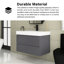 Ensemble de meuble-lavabo mural simple 30 po gris avec surface intégrée