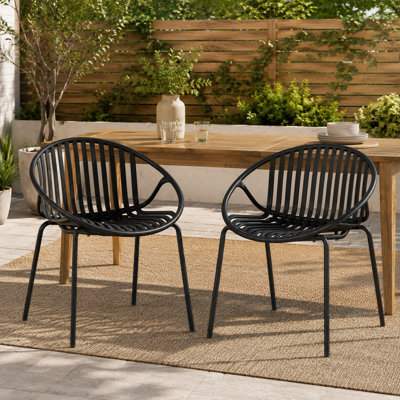 Chaises de salle à manger de patio