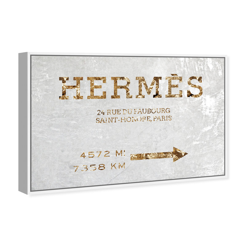 Panneau de mode et glamour Faubourg - velours blanc - impression, Cadre blanc, H 24 po x l 36 po