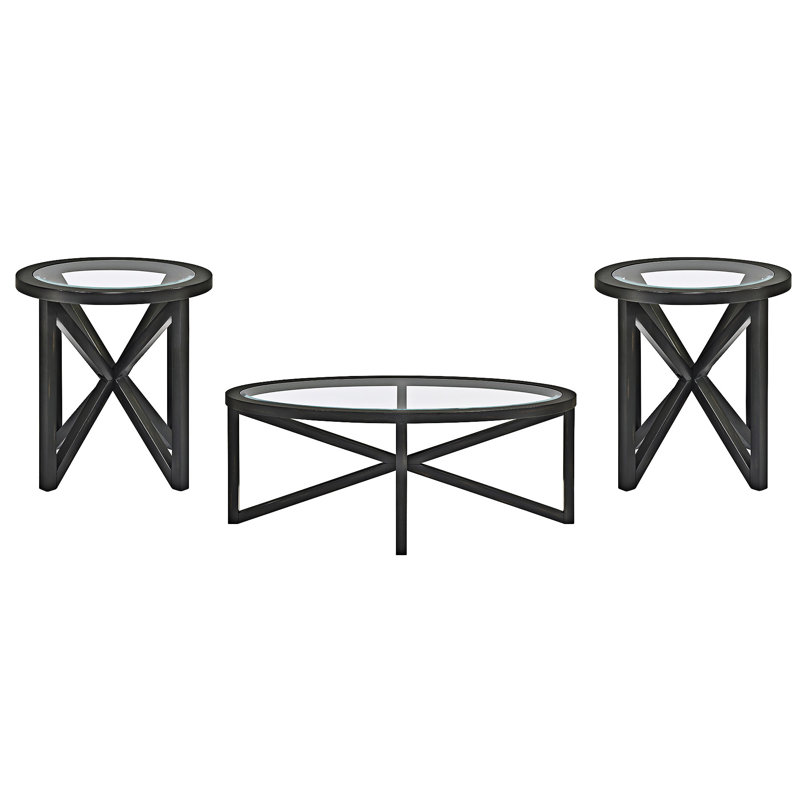 Oval Glass Coffee Table