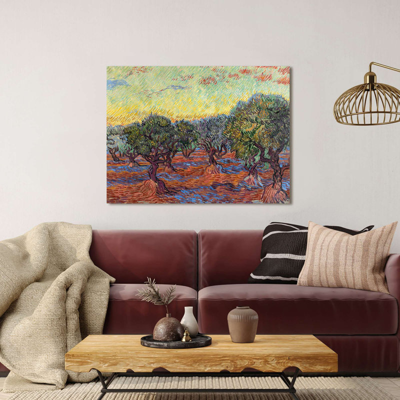 Olive Grove, Saint-Rémy by Vincent Van Gogh - Wrapped Canvas Print, 70cm H x 100cm W x 4cm D