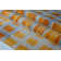 Tapis géométrique gris / orange Pinheiro