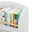 Bibliothèque pour enfants, bibliothèque à 3 niveaux, organisateur de livres, armoire de rangement pour jouets, blanc