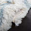 Tapis ivoire / bleu en laine / coton noué à la main Kenya-16173305