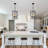 4 - Light Dimmable Geometric Lantern Modern Farmhouse Chandelier-945040327
