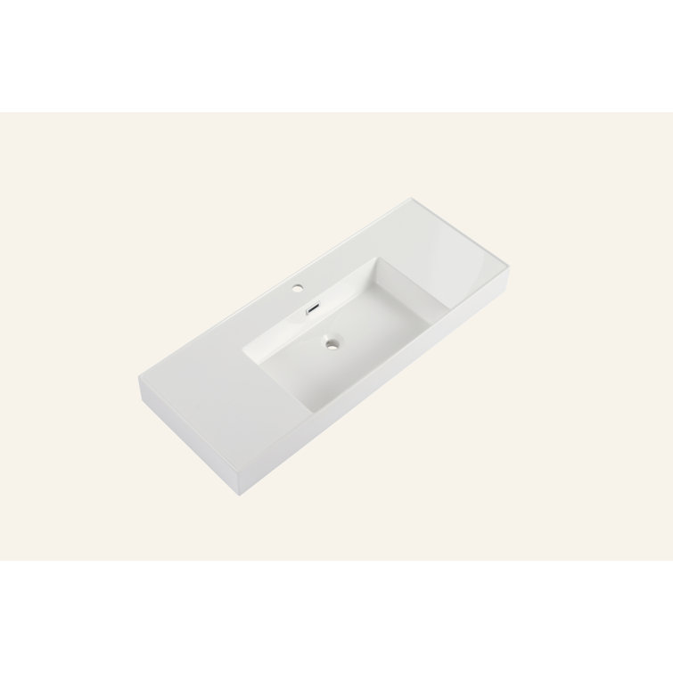 48 Inch Resin Basin For Bathroom Vanity,Vanity Top Only