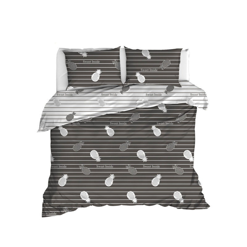 Fuselier Striped Duvet Cover Set with Pillowcases Included, 220 x 240cm Duvet Cover + 2 Pillowcases