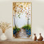 «Green Beige Green Forest Landscape Path II», décoration murale sereine, impressions encadrées Moody