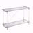43.31'' Chrome Glass Sofa Table