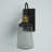 Wellfleet Wall Light in Black/Warm Brass-2131614454-2131614455