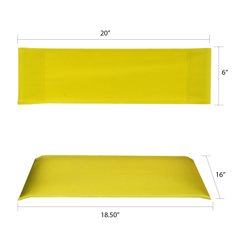 Somer Folding Director Chair Replacement Canvas, Yellow