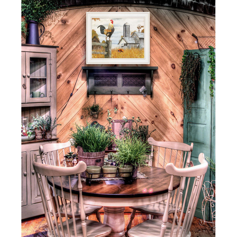 «Down On The Farm II», art mural encadré pour le salon par Ed Wargo
