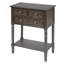 Console étroite avec tiroirs de rangement et tablette