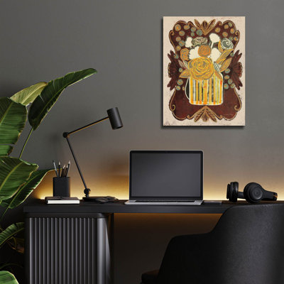 'Floral Fling 2 Cream'  by Candra Boggs Acrylic Glass Wall Art