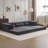 Compression Mahjong Sofa,Convertible Floor Sofa Bed,Diy Boneless Modular Sectional Sofa,No Assembly Required,Circle Fleece Fabric,Oversized 3 Seater With 3 Pillows,Dark-Grey-61771209