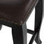 Tabouret de bar et de comptoir en bois avec siège rembourré Stellan-46728561-46728657