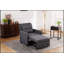 Fauteuil-lit convertible 3-en-1 avec dossier réglable, ports USB et poche latérale pour un confort et une fonctionnalité polyvalents-1880819130