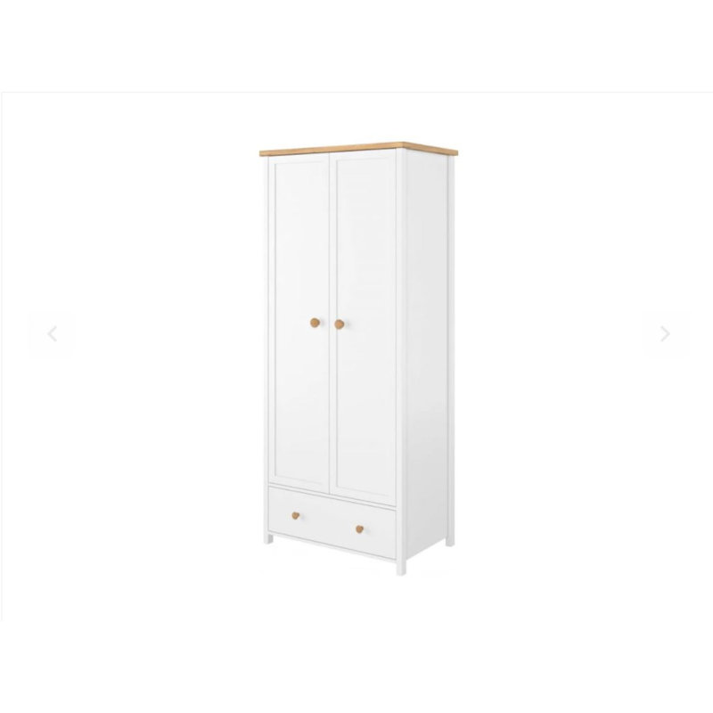 Nazareth 2 Door Manufactured Wood Wardrobe