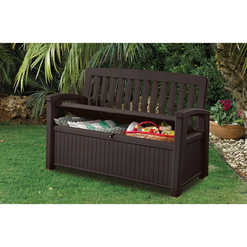 Keter Patio Garden Storage Bench Brown