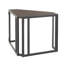 Bureau en coin Roman en métal noir et bambou espresso par Lumisource
