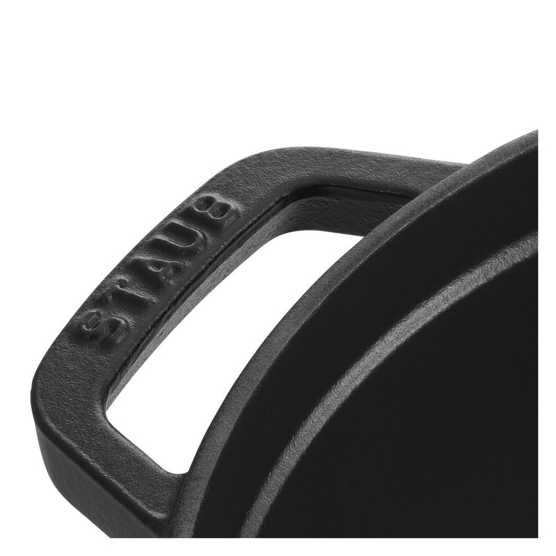 La Cocotte Cast Iron Round Cocotte, Black Matte, 13.25 quarts