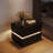 Modern Nightstand With 2 Drawers, LED Lighting & Wireless Charging-1973229388