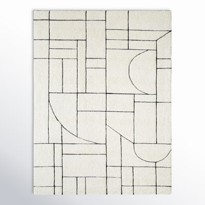 Lyla Beige/Black Area Rug