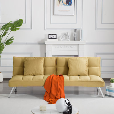 Anwick 67.7-inch Futon Sofa/Canapé Bed With Adjustable Backrest