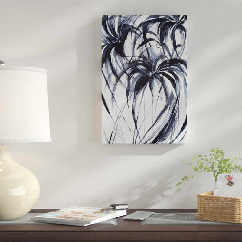 « palms », impression sur toile, H 18 po x l 12 po x P 1,5 po, Pas de tapis, Toile tendue