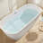 Acrylic Freestanding Bathtub Stand Alone Soaking Tub 67 x 29.5 in 63.4 Gal