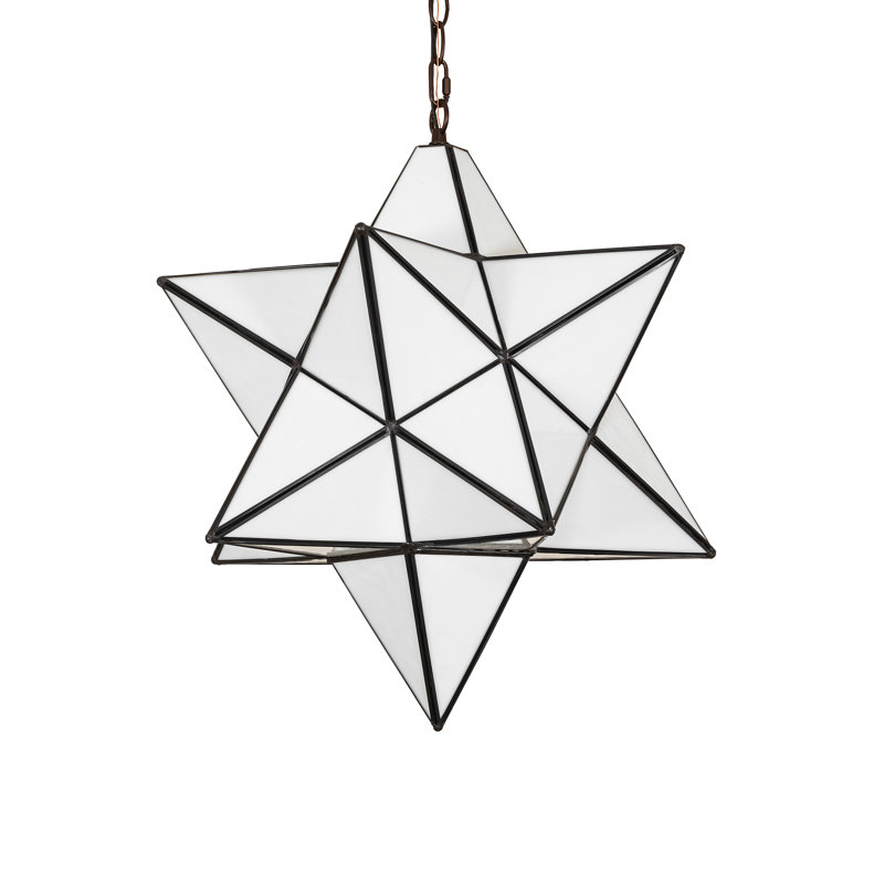 Moravian Star 1 - Light Pendant, 25" H x 21" W x 21" D, Cloud White