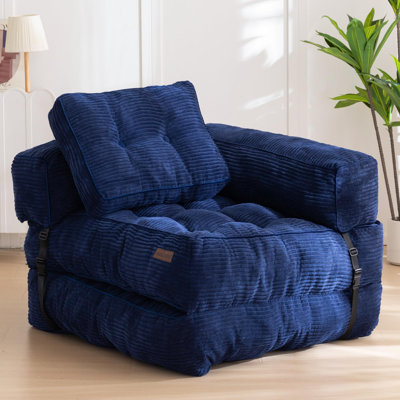 Folding Sofa Bed, Convertible Chair Bed with Pillow