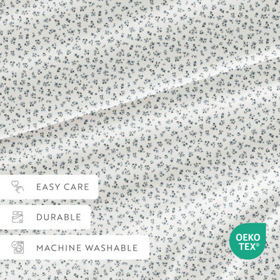 4 Piece Sheet Set Patterned Microfiber Ultra Soft Bedding in Floral Dream