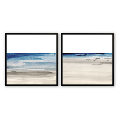 «Coastal Serenity», impression sur papier 2 pièces