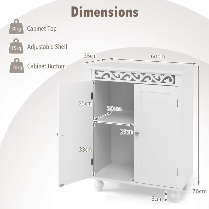 Arkadiusz Freestanding Bathroom Cabinet