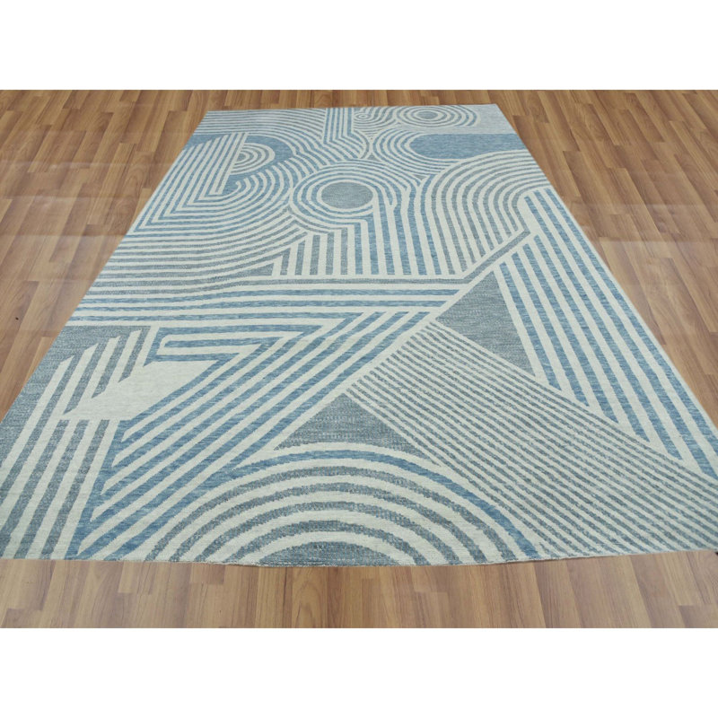 Tapis unique en laine nouvel âge 10 pi 1 po x 14 pi Winikka