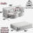 Grey Corduroy Full Size Folding Sleeper Bed, Foam - Filled, Two Pillows, No Assembly For Dormitory Living Home Entertainment-2042413983