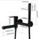Wall-Mounted 2-Function Bathtub Faucet With Hand Shower And Rotatable Spout