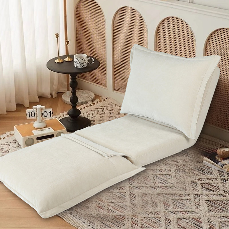 Convertible Flip Chair: A Multi - Functional Floor Sofabed With Adjustable Backrest And Pillows For Compact Living Spaces
