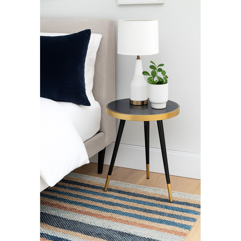 Judi End Table, Black/Grey
