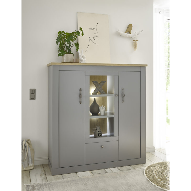 Grubb 138 Cm Wide 1 Drawer Highboard