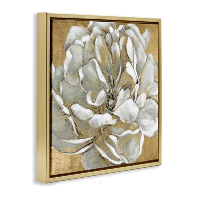 Fleur de magnolia blanc rougissant abstrait