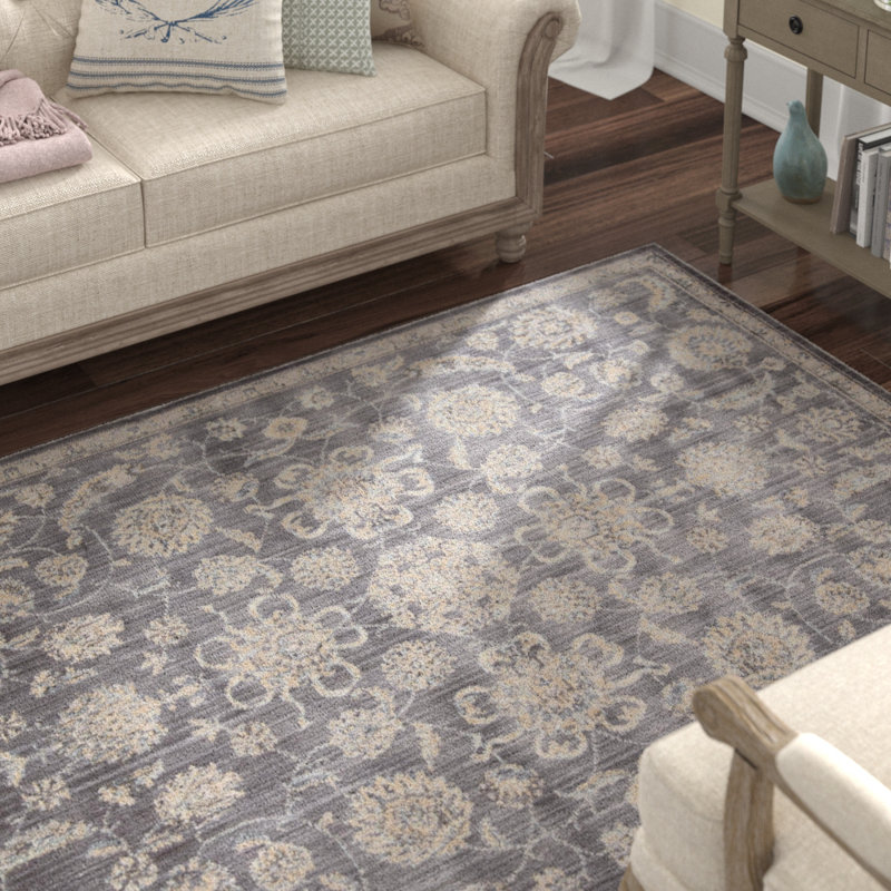 Tapis gris, Rectangle 5 pi 3 po x 7 pi 3 po