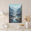 «Winding River Through Misty Canyon», art mural-134029944