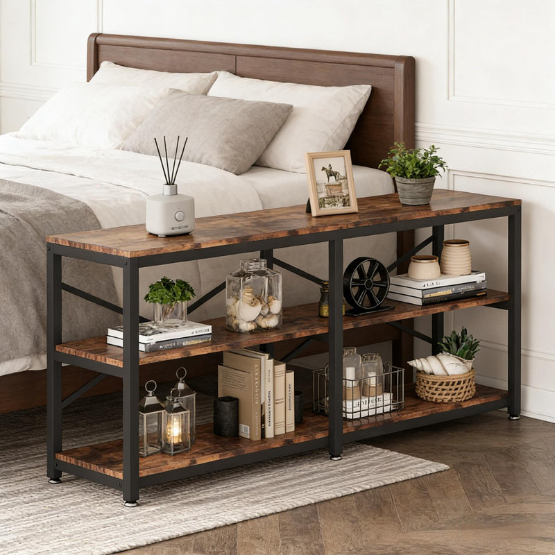 3-tier TV Stand with open shelves