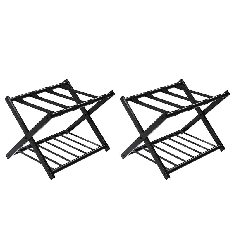 Porte-bagages pliable avec étagère