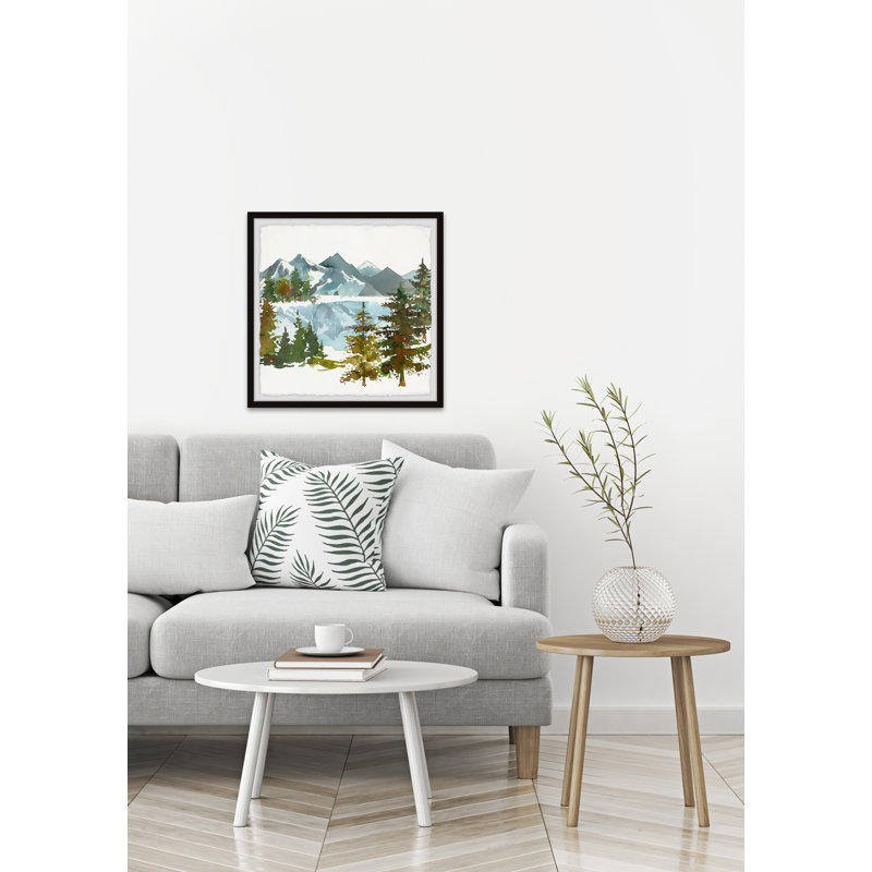 Frozen Lake - Single Picture Frame Painting, 45cm H x 45cm W